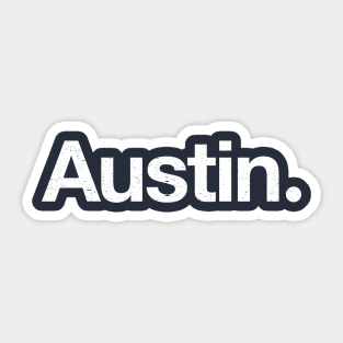 Austin. Sticker